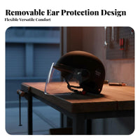 Retro Half Helmet Unisex Fit Retro Lightweight for Women Riders, Summer Riding, Daily Commute, Street Cruising