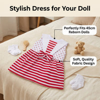 for 45cm Dolls, Rompers Headband Socks & Shoes, Textile Outfit for Pretend Play