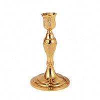 Elegant Metal Candle Holder Slender Tabletop Candle Holder Sturdy Candlestick with Round Base Long-Lasting for Wedding, Mantel