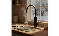 Instant Tankless Water Heater Faucet Gooseneck Faucet with Digital Display Electric Heating Tap Deck Mounted for Homeowners