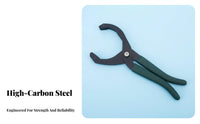 Serrated Gripping Surfaces Oil Filter Wrench High Force Oil Filter Removal Tool Multi-Function for Mechanics, DIYers