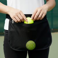 Ball Bag with Mesh Panel Handsunrestricted Ball Bag with Mesh Pocket Sports Gear Pouch with Waist Strap Zippered for Coaches