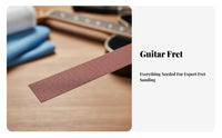 6 Pieces High-Temperature Calcined Abrasive Fret Dressing Sandpaper Kit Guitar Fret Polishing Sandpaper for DIY Hobbyists, Home Workshop