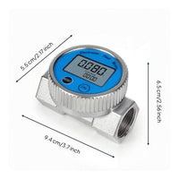 Digital Impeller Volume Meter Waterproof Volume Meter with Digital Screen Display Electronic for Propellant Handling