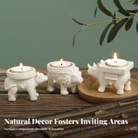 Animal Figurine Candle Holder Creative Design Animal Candle Holder Lifelike Figure Decorative Candlestick for Couples, Entrance Bedroom, Desktop