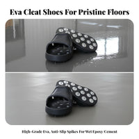 Epoxy Shoes with Metal Cleats Lightweight Epoxy Floor Studded Shoes Long-Lasting