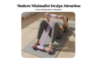 Elastic Foot Pedal Puller Core Strengthening Elastic Pedal Puller Multifunction Sit-up Pull Rope for Postpartum Women, Beginners, Home Workout