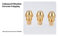 Fine Atomization 60 Degree Burner Nozzle Precision Machined Ethanol Fuel Nozzle for Industrial Burners, Misting Systems