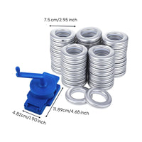 Curtain Fastener Punching Tool with Rings Handheld Grommet Tool Kit Easy to Use Rings for Crafters