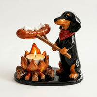 Tabletop Tea Light Stand Handcrafted Candle Holder with Animal Figure Handmade Decorative Candle Holder for Shelf, Mantel