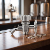 Easy to Clean Beer Sampling Valve Stainless Steel Sanitary Valve with Tri-Clamp Reliable Long-Lasting for Homebrewers