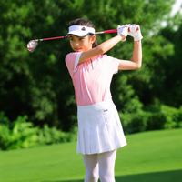 Beginner Kids Club Set, 6 Piece Right-Handed with Lightweight Carbon Fiber Shafts, Putter, Stand Bag, for 95-115cm Junior Players