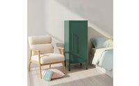 Tall Narrow Storage Cabinet Space-Saving Metal Storage Cabinet for Living Room, Bedroom, Small Apartments