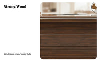 managerial Desk with Side Cabinet Walnut workplace tint Furniture New Chinese design Workstation for Business Owners, Professionals, Study Room