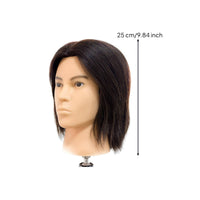Versatile Mannequin Head with Human Hair Long-Lasting Hair Styling Training Head Lifelike Hairdressing Practice Mannequin Professional-Grade for Hairdressers