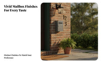 Wall-Mounted Mailbox With Key Lock Wall Mounted Mailbox Secure Letter Drop Box Lockable Secure Mail Drop Box Includes 2 Locks