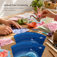 A4 Starry Sky Patterned Origami Paper for Crafts and DIY Projects