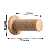 Wooden Cat Bed Cat Hammock, Wall Mounted Cat Perch, Modern Indoor Furniture with Removable Textile Cover, Hammock Wall for Climbing and Lounging
