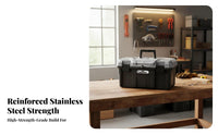 Multi-Function Cantilever Tool Chest sturdyDuty tool chest firm fasteners Storage Case Multiple Compartments for Homeowners, DIY aficionados, Professionals, Vehicle Trunk, Garage, Workshop, work location