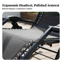 Foldable Design Folding Rocking Chair Adjustable Backrest Folding Rocking Lounger Ergonomic Support Recliner Breathable Seat for Seniors, Campers, Tailgaters, Balcony, Rest Time, Living Room, Garden