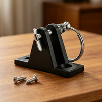 Bimini Top Hinge Easy to Install Nylon Deck Hinge Mount Quick Release Canopy Mount for Dinghy, Canoe, Kayak