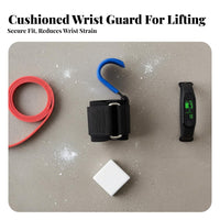 Weightlifting Hook Sturdy Duty Lifting Grip Hook Weight Lifting Grips Adjustable Fit Wrist Grips Ergonomic Design for Deadlifts