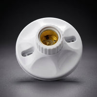 Ceiling Light with E27 Lamp Holder and Ceiling Rose, Flame Retardant Bulb Holder with Thickened Casing for Garage Lighting, DIY Ceiling Pendant