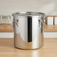 Stainless Steel Sealed Container Airtight Closure Stainless Steel Container with Lid Sturdy-Duty Sealed Milk Can Thickened