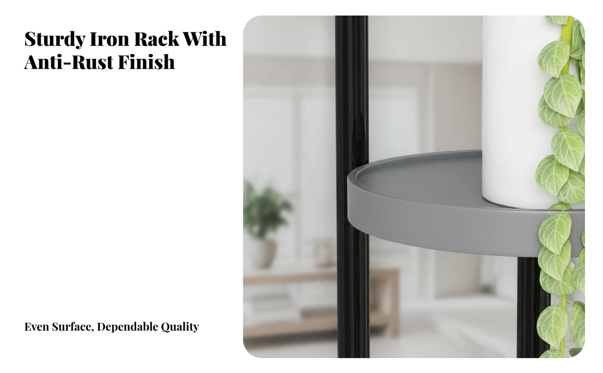 Space-Saving Wall-Mounted Pot Holder Easy to Install U-Shaped Wall Planter Modern Design Plant Stand Anti-Rust for Indoor Gardeners, Home Decorators, Apartment Dwellers, Balcony, Living Room, Bedroom, Hallway