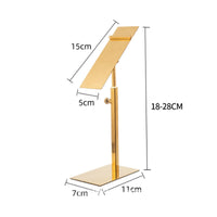 Adjustable Footwear Display Stand Stainless Steel Single Shoe Riser Easy Assembly for Closet