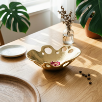 Decorative Fruit Bowl Easy to Clean Serving Tray Breathable Household Decor