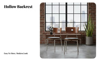 Space-Saving Design Stackable Upholstered Chair Ergonomic Backrest Dining Seat multipurpose Use Indoor Seating half-centuryhalf-century-era Modern design for Adults, Homeowners, Interior Decorators, Living Room, Bedroom, Home Office, Restaurant
