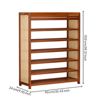 Entryway Shoe Rack Wooden Standing Shoe Rack Furniture for Hallway, Dorm Room