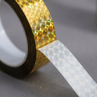 Holographic Tape for Scrapbooking, Iridescent Decorative Roll for Gift Wrapping, Reflective Craft Supplies for Artists and DIY Projects