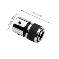 Air Tool Coupler with Locking Screw Push-Fit Self-Lock Quick Connector Pneumatic Quick Coupler Knurled Self-Locking Connector