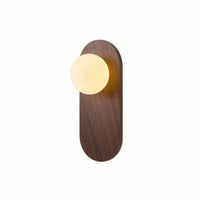 Globe Wall Lamp Three-Tone Sconce with Globe Shade Decorative for Hallway