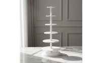 6-Tier Cake Stand Stacked Tiered Cupcake Stand Large Cupcake Display for Dessert Creators, Caterers