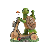 Turtle Statue with Solar Light Resin Solar Turtle Statue Adorable for Homeowners