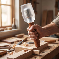Non-Marring Woodworking Mallet Polycarbonate Joinery Mallet Tapered Tool Ergonomic for Woodworkers