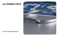 100 Pieces Stainless Steel Wire Tie Resistant Stainless Steel Zip Tie Automatic-Locking Metal Strap Rust-Resistant for Outdoor