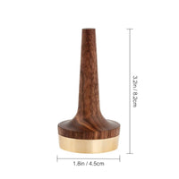 Band Display Stand Walnut Band Holder with Brass Base Jewelry Wooden Natural for Jewelers, Countertop Organization