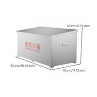 Stainless Steel Sand Cabinet Customizable Text for Gas Stations, Industrial Site