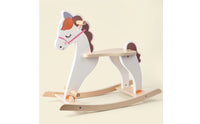 Wooden Rocking Horse Cute Rocking Horse Stable Rocker for Nursery