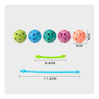 Educational Geometric Building Blocks Creative Play 3D Brain-Teaser Construction Set Sparks Creativity Interlocking Bead and Stick Toy Improves Fine Movement Skills for Children, Preschoolers, Daycare, Classroom