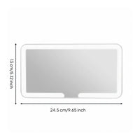 LED Car Vanity Mirror Built-in Battery Lighted Car Makeup Mirror for Commuters