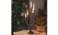 Five-Arm Candle Holder Vintage 5-Arm Candelabrum Metal for Dining Tables