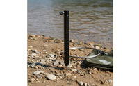 Aluminum Alloy Tray Stand Multi-Function Ground Rod Holder Adjustable Angle Fishing Pole Rest Easy to Carry for Anglers, Riverbank, Lake Shore