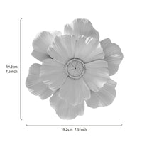 Floral Wall Art Decor Carved Floral Wall Decoration Easy to Hang Resin Flower Decor for Entryway