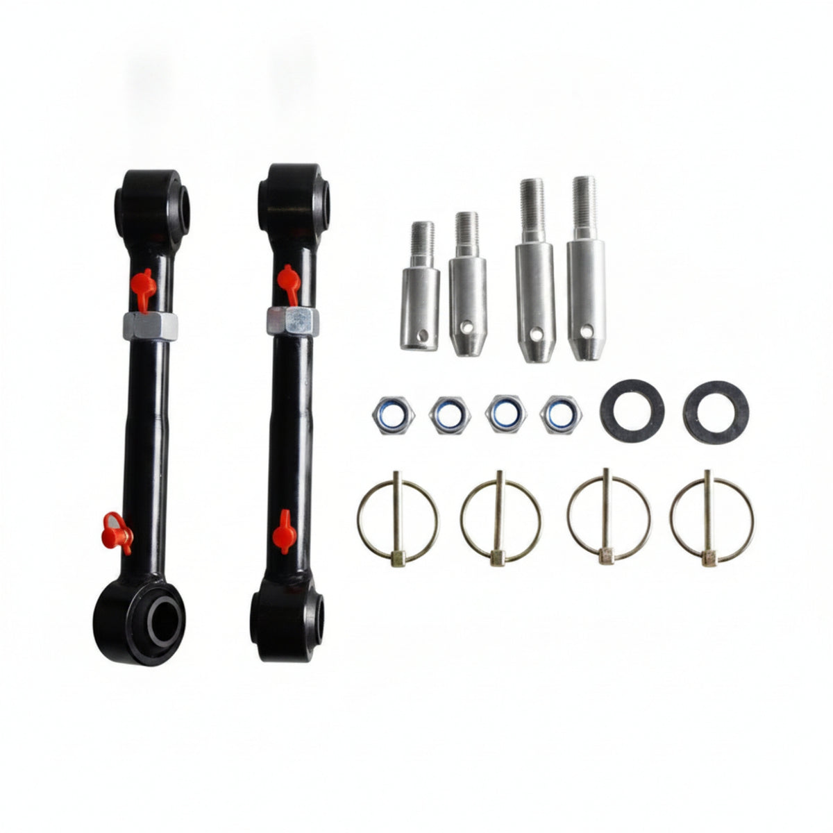 2 Pieces Locking Nuts Chassis Linkage Rod Black Adjustable Linkage Rod
