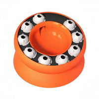 Reduces Boredom Slow Feeder Cat Bowl Easy to Clean Cat Challenge Feeder 15° Tilted Design Interactive Food Dispenser Anti-Slip Base for Overweight Cats